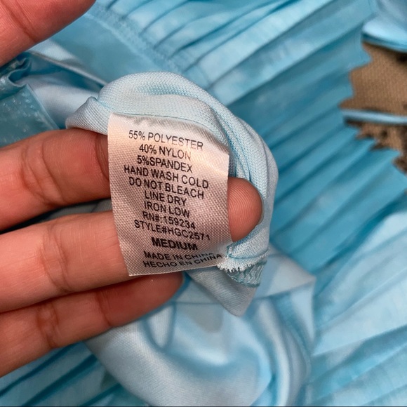 Nichole Lynel NWT! “Main Thang” Sky Blue Stretch Set Size M - Picture 6 of 11